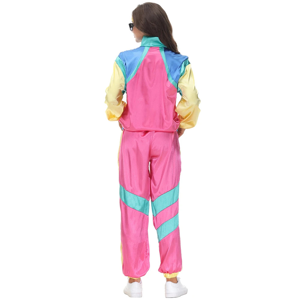 Halloween Couples Hippie Costumes for Women Male Vintage 70s 80s Rock Disco Cosplay Outfits Hip Hop Disco Hippie Costume