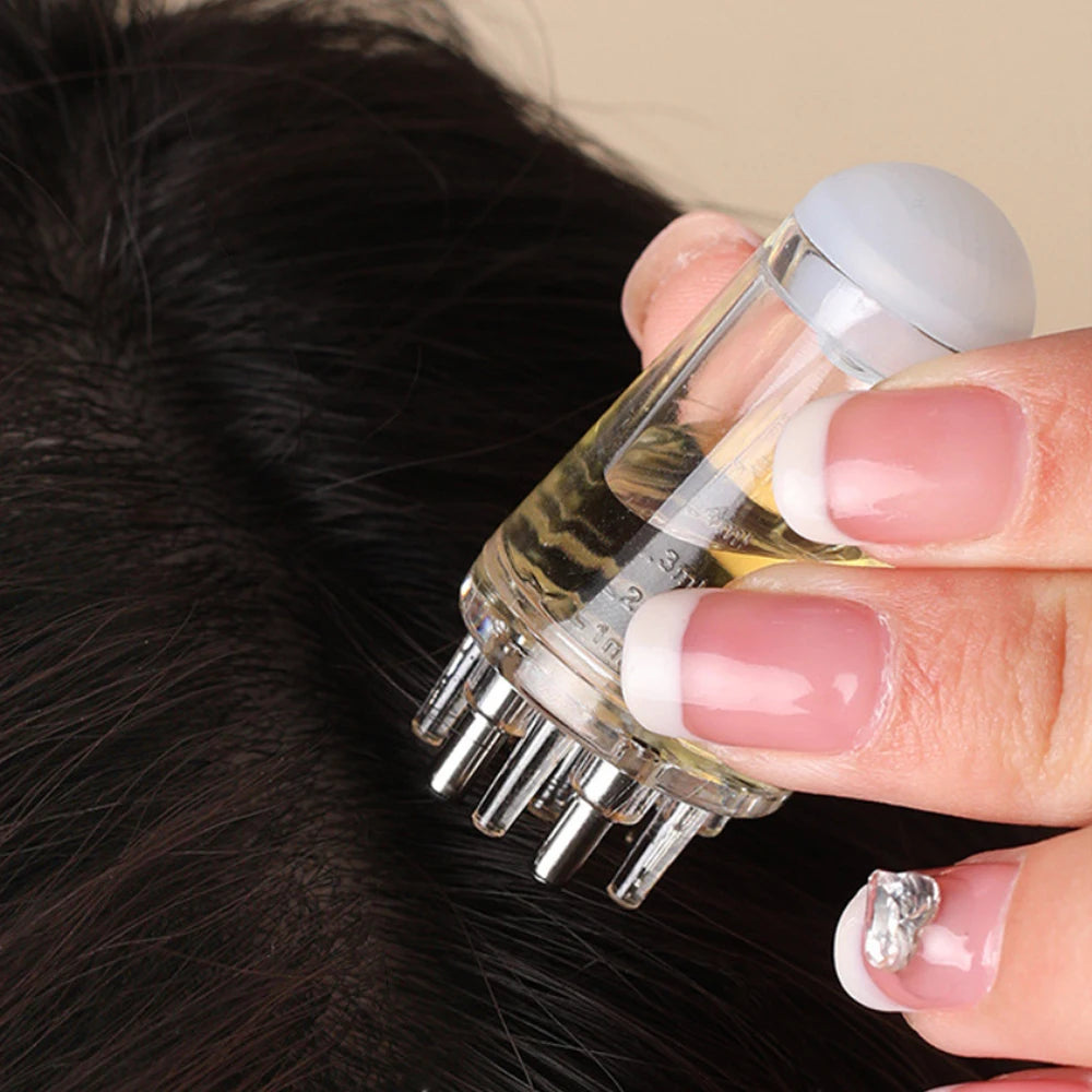 Scalp Applicator Liquid Comb for Hair Scalp Treatment Essential Oil Liquid Guiding Massager Comb Hair Growth Serum Oil Apply