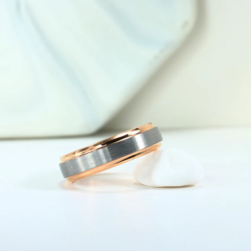 Brazil Russian Hot Sale Men's Tungsten Wedding Band Ring for Women 6mm Metal Jewelry USA 7 to 13
