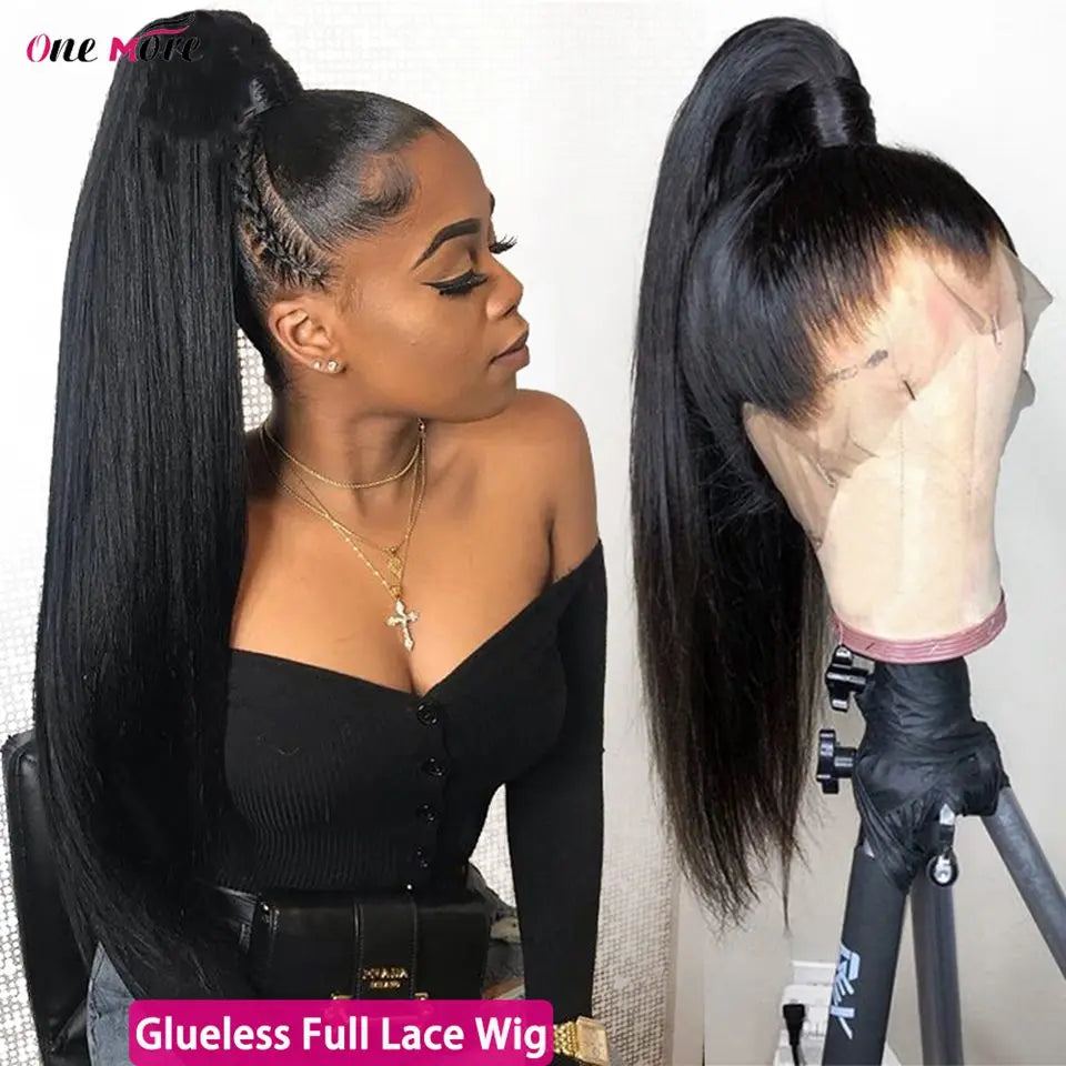 30 Inch Full Lace Human Hair Wig Long Straight Lace Front Wigs 13x6 13x4 Lace Frontal Pre Plucked for Women Hair Extensions