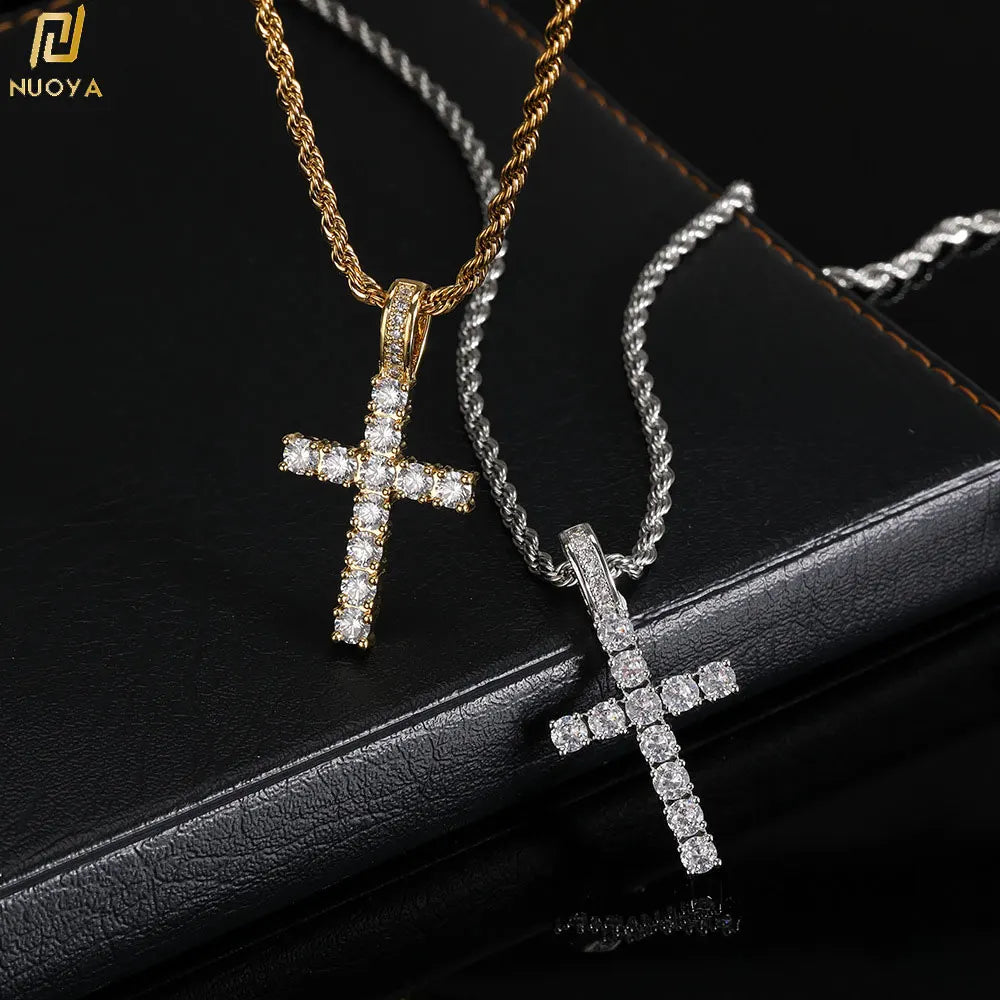 Hip Hop Exquisite Jewelry Iced Out Cross Pendant Quality Sparkling Men and Women Styles Dispatch on Behalf Wholesale