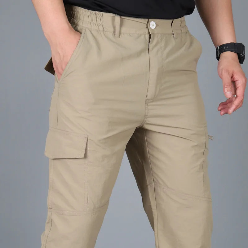 Men Pants Casual Cargo Pants Militari Tactic Army Trousers Male Breathable Waterproof Multi-Pockets Pant Size S-5XL Plus Size