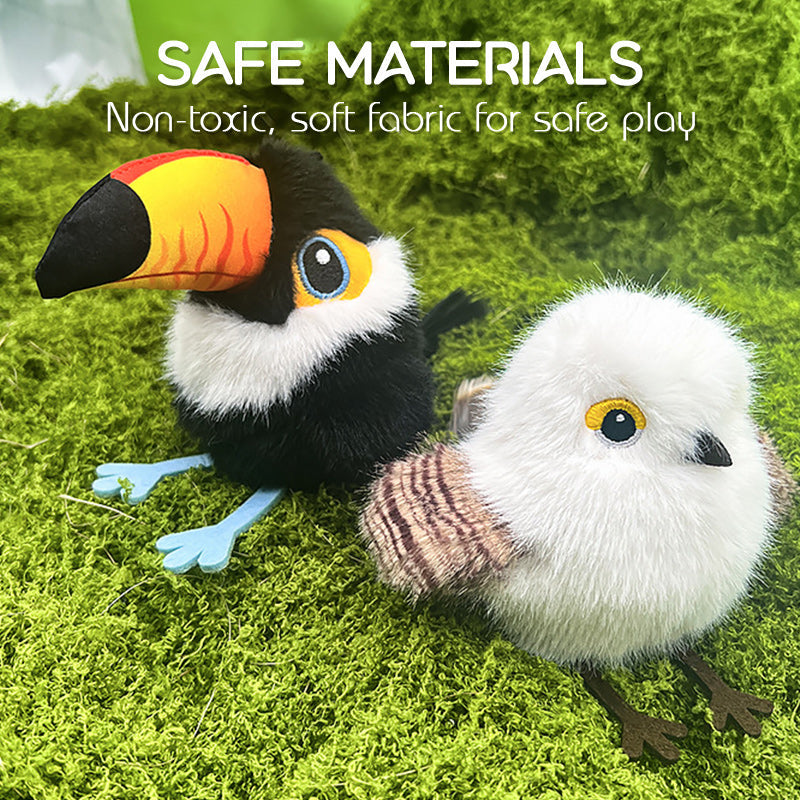 Cat Toy with Induction Movement Birds Toy for Cats Rechargeable Flapping Cat Toys Motion Activated for Indoor Hunting